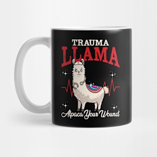 Trauma Llama Alpaca Your Wound Funny Medical Professional Mug